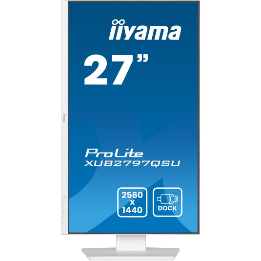 Iiyama prolite xub2797qsu-w2 27 monitor (wit, hdmi, displayport, 2x usb-a, usb-b)