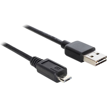 Delock easy usb-a 2.0 > micro-usb-b kabel (zwart, 1 meter)