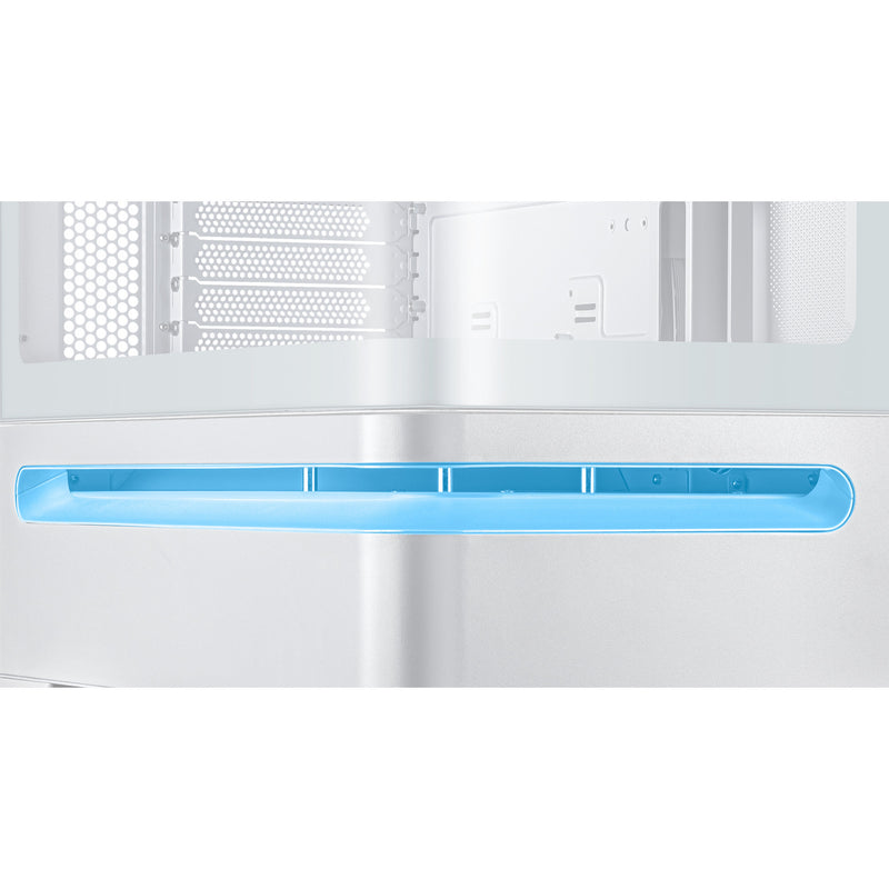 Afbeelding laden in galerijviewer, Asus prime ap202 midi tower behuizing (wit | 2x usb-a | 1x usb-c | rgb | tempered glass)
