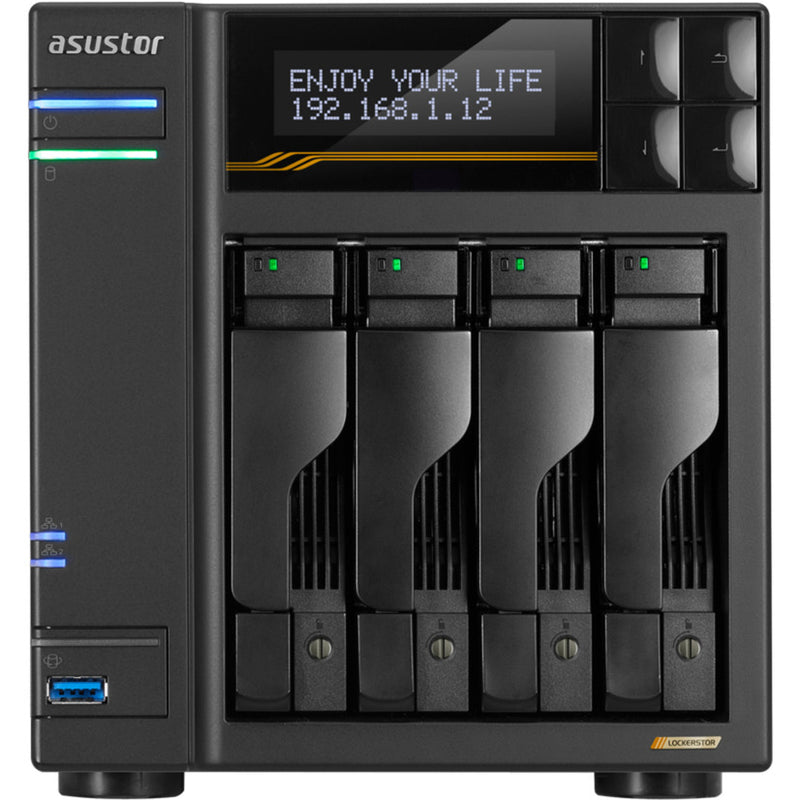 Load image into Gallery viewer, Asustor lockerstor 4 as6804t nas (zwart)
