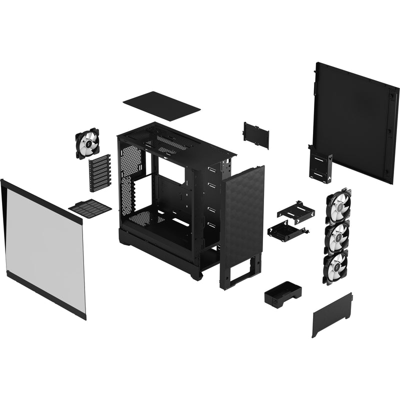 Load image into Gallery viewer, Fractal design pop xl air rgb big tower behuizing (zwart | 2x usb-a | rgb | tempered glass)
