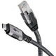 Goobay netwerkadapter usb-c 3.2 gen1 naar rj-45 (zwart zilver, 2 meter)
