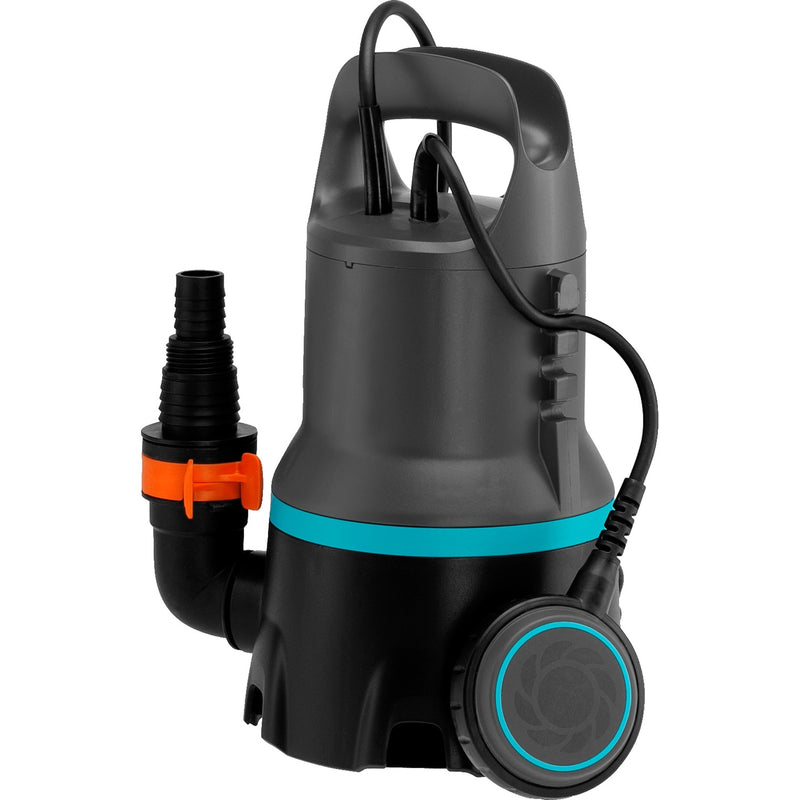Load image into Gallery viewer, Gardena vuilwaterpomp 9000 set dompel- en drukpompen (zwart turquoise, 9041-20)
