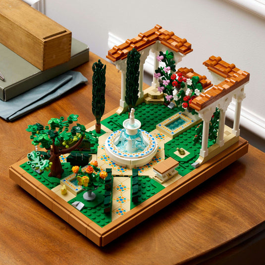 Lego icons - tuin met fontein constructiespeelgoed (10359)
