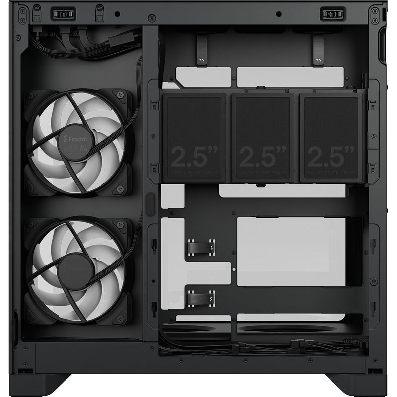 Afbeelding laden in galerijviewer, Fractal design pop 2 vision rgb midi tower behuizing (zwart | 1x usb-a | 1x usb-c | rgb | tempered glass)
