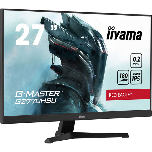 Iiyama g-master red eagle g2770hsu-b6 27 gaming monitor (zwart, hdmi, displayport, usb-a, usb-b, 180 hz)