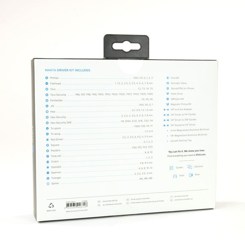 Load image into Gallery viewer, Ifixit manta - 112 bit driver kit bitset (zwart blauw)
