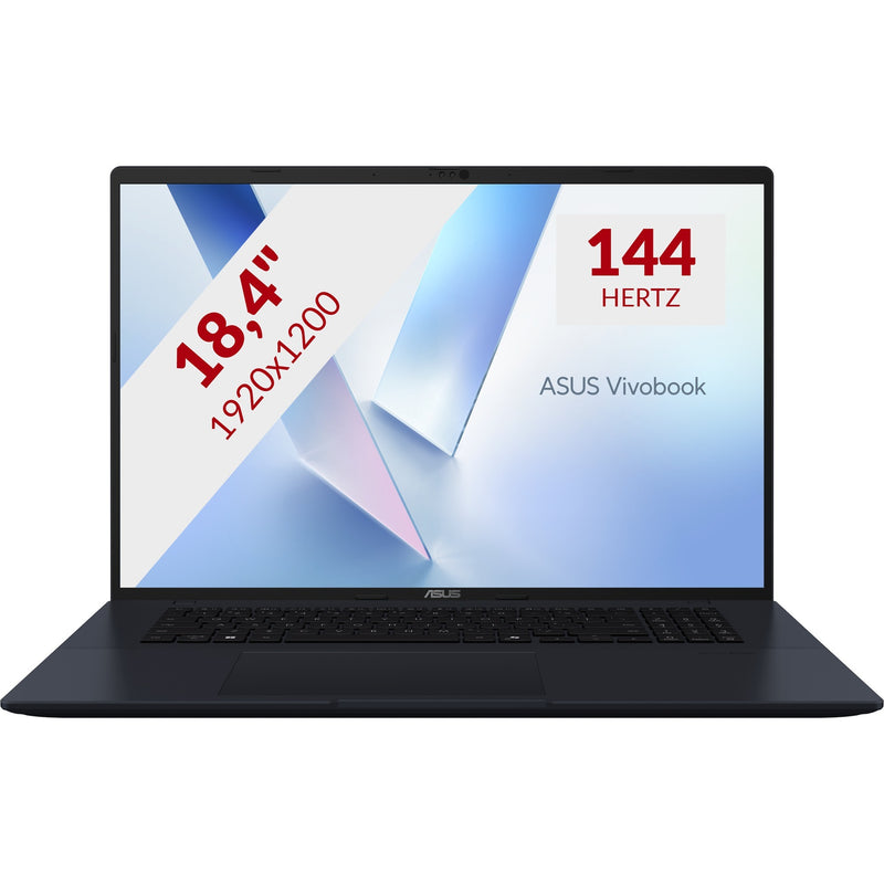 Afbeelding laden in galerijviewer, Asus vivobook 18 m1807ha-s8022w 18.4 copilot+ laptop (donkerblauw | ryzen 7 260 | radeon 780m | 32 gb | 1 tb ssd)
