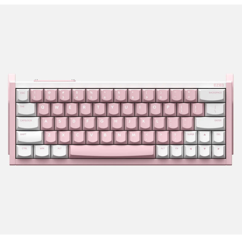 Load image into Gallery viewer, Iqunix ez63 pink magnetic switch gaming he keyboard (wit, us lay-out (qwerty), gateron magnetic jade pro, 60%, rgb, double shot pbt keycaps)
