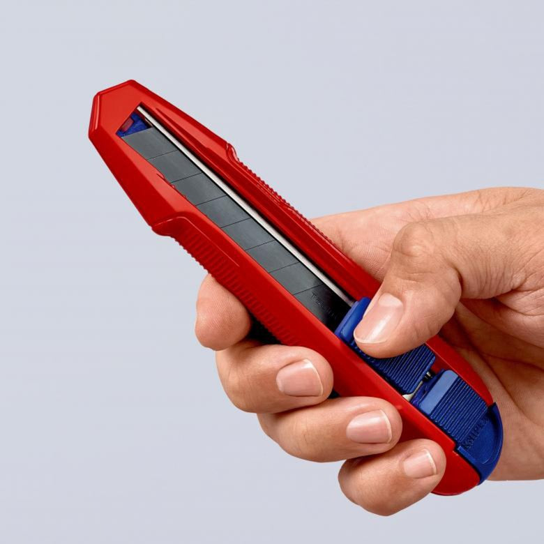 ギャラリービューアに画像をロードする, Knipex cutix universele mes stanleymes (rood blauw, incl. 2 mesbladen)
