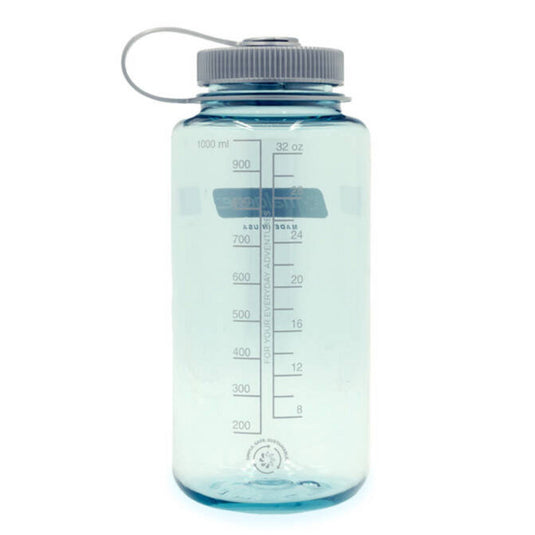 Nalgene wide mouth sustain water bottle, 1 liter drinkfles (lichtblauw)