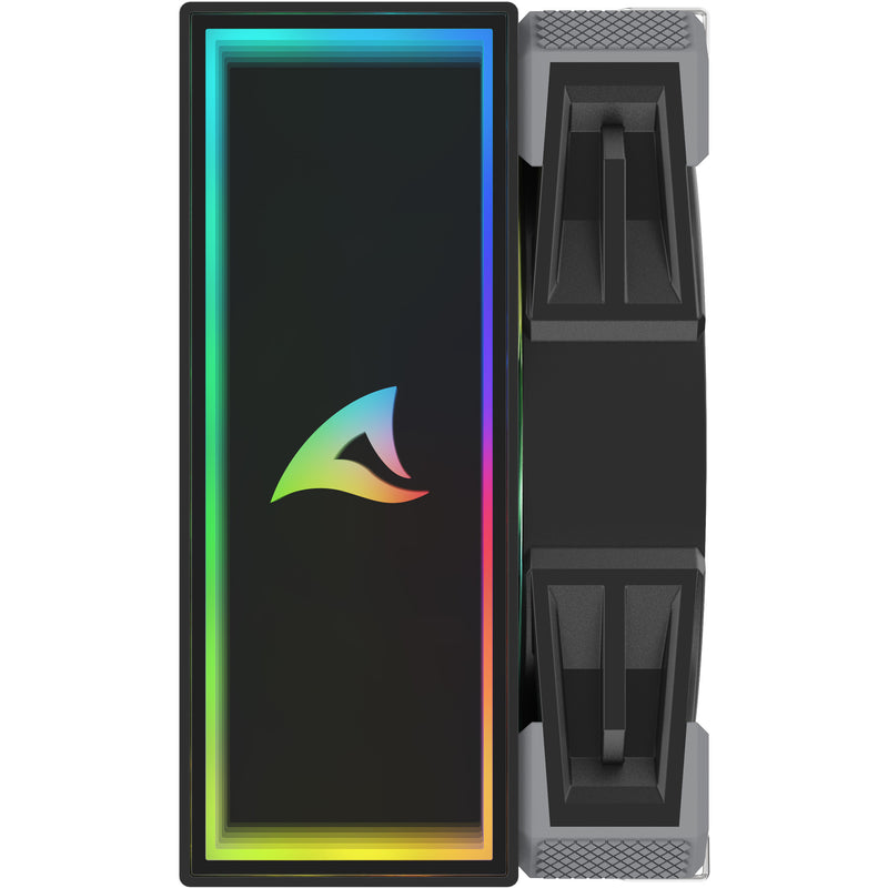 Load image into Gallery viewer, Sharkoon a50 rgb cpu-koeler (zwart, 4-pins pwm fan-connector)
