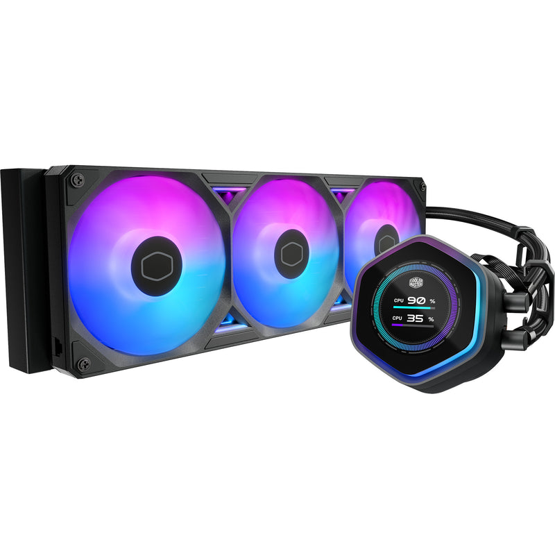 Load image into Gallery viewer, Cooler master masterliquid 360 atmos ii lcd argb waterkoeling (zwart)
