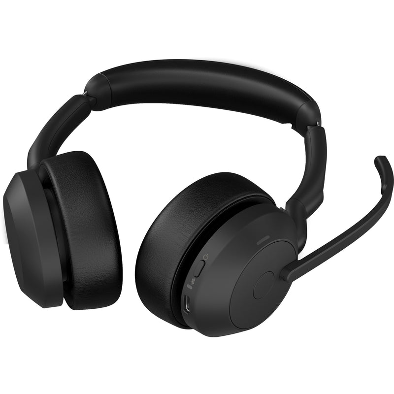 ギャラリービューアに画像をロードする, Jabra evolve2 55, incl. oplaadstandaard on-ear headset (zwart, stereo, uc, usb-c, link380c)
