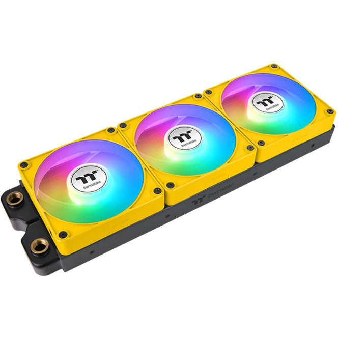 Load image into Gallery viewer, Thermaltake ct120 ex reverse argb sync pc cooling fan bumblebee (3-fan pack) case fans (geel, 3 stuks, 120 x 120 x 25 mm, pwm)

