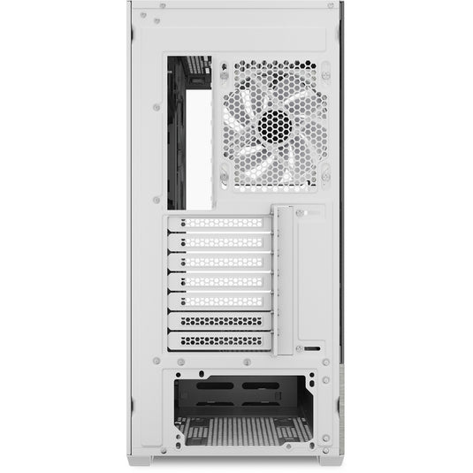 Sharkoon ak7 argb midi tower behuizing (wit | 2x usb-a | 1x usb-c | rgb | window)