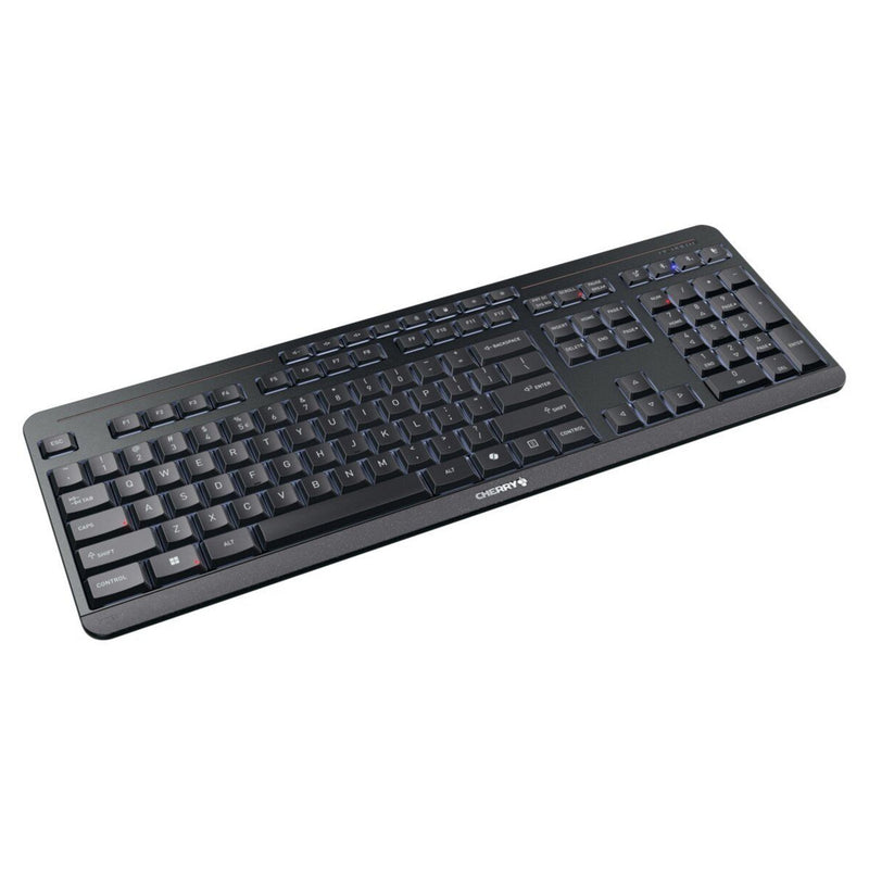 Load image into Gallery viewer, Cherry stream keyboard ultimate (zwart, us lay-out (qwerty), sx-schaartechnologie, 100%, white leds, abs, 2.4 ghz bluetooth usb)
