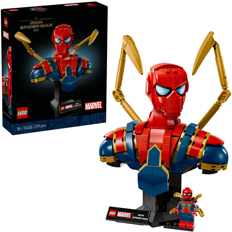 Load image into Gallery viewer, Lego marvel - iron spider-man buste constructiespeelgoed (76326)
