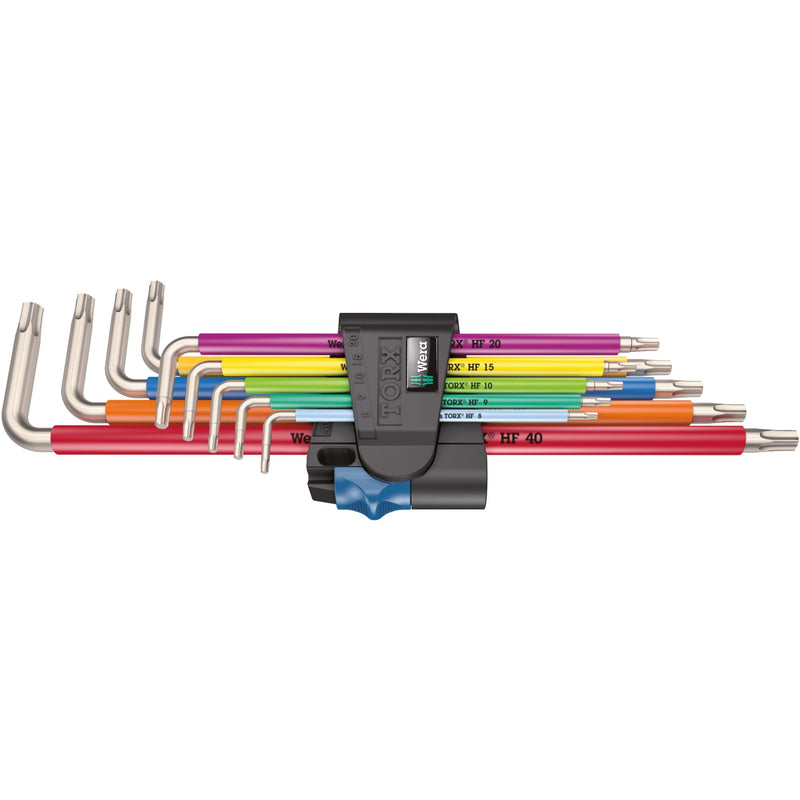 Afbeelding laden in galerijviewer, Wera inbussleutelset torx 3967 9 tx sxl multicolour hf stainless 1 (9-delig, torx t8 tot t40)

