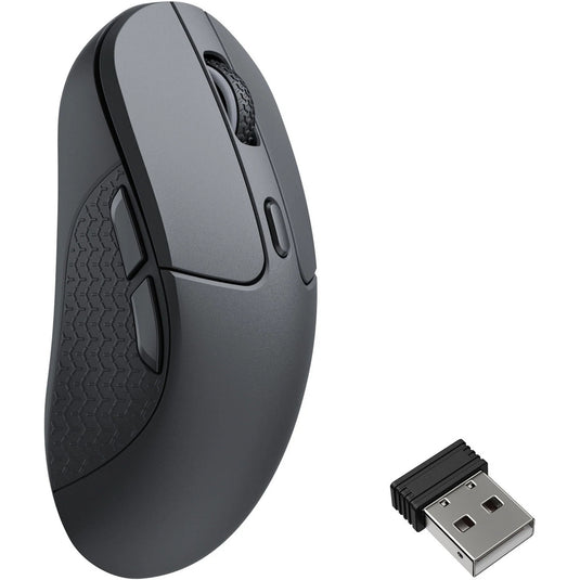 Keychron m3-a23 muis (zwart, 8000 hz, 100 - 30.000 dpi, bluetooth 5.3 | 2.4 ghz | usb type-c kabel)