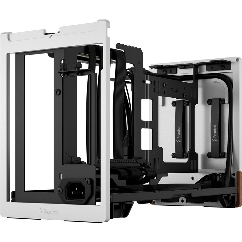 Load image into Gallery viewer, Fractal design terra mini tower behuizing (zilver houtkleur | 1x usb-a | 1x usb-c)
