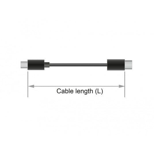 Delock hdmi > dvi (24+1) tweerichtingskabel adapter (zwart, 2 meter)