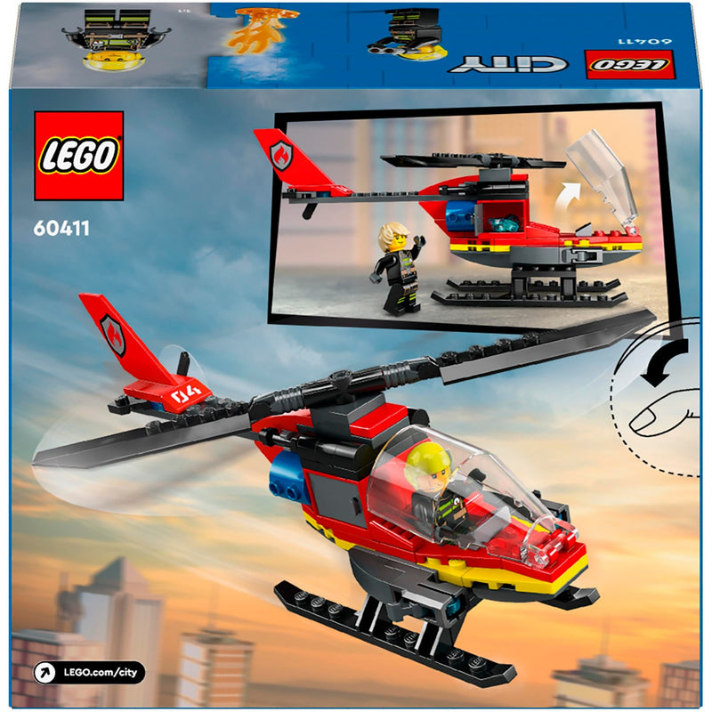 Load image into Gallery viewer, Lego city 60411 brandweerhelikopter
