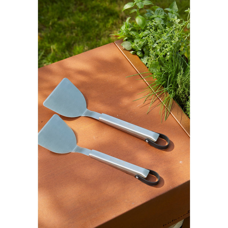 Load image into Gallery viewer, Barbecook premium set van plancha spatels uit rvs 33cm
