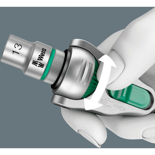 Wera 8100 sa 9 zyklop speed-ratelset gereedschapsset (zwart groen, 1 4 -aandrijving, 28-delig)