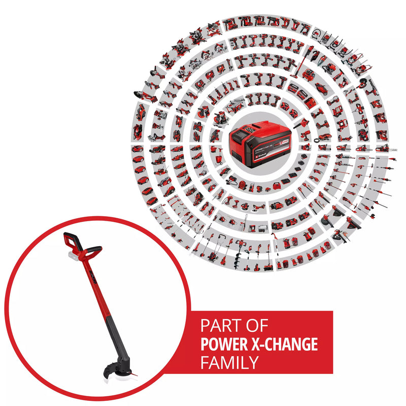 Load image into Gallery viewer, Einhell accu grastrimmer gc-ct 18 2411 li p-solo (rood zwart, accu en oplader niet inbegrepen)
