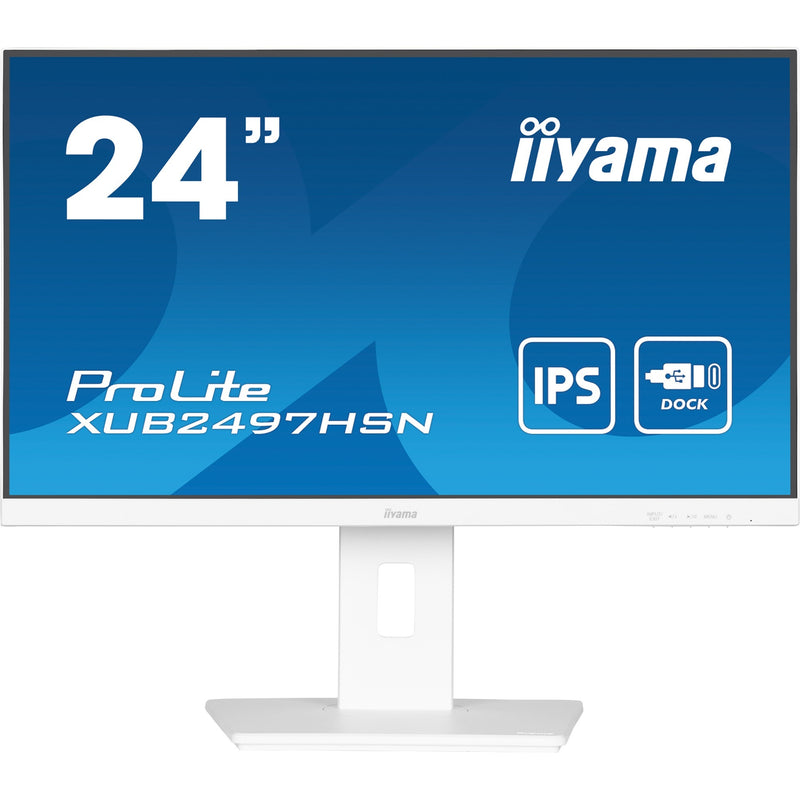 Load image into Gallery viewer, Iiyama prolite xub2497hsn-w2 23.8 monitor (wit, hdmi, displayport, 3x usb-a, usb-c, rj-45)
