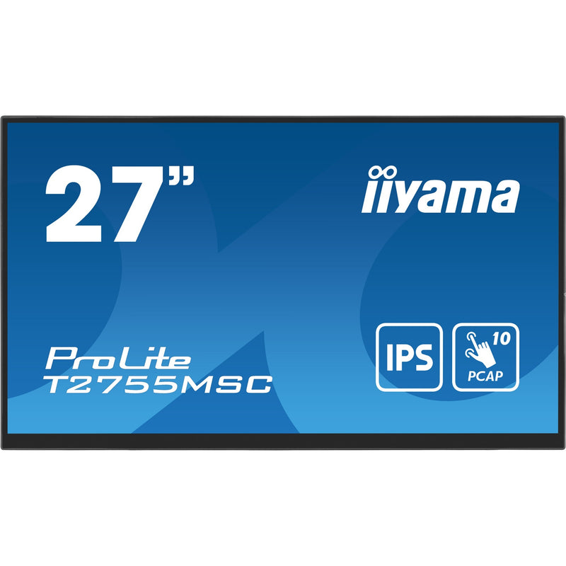 Load image into Gallery viewer, Iiyama prolite t2755msc-b1 27 touchscreen monitor (zwart, hdmi, displayport, 2x usb-a)
