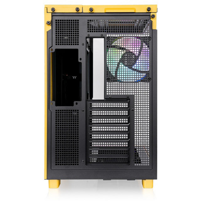 Load image into Gallery viewer, Thermaltake view 380 xl tg argb bumblebee midi tower behuizing (donkergeel | 2x usb-a | 1x usb-c | rgb | window)

