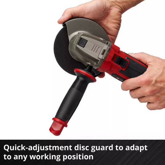 Einhell accu haakse sliijper te-ag 18 125-2 li (1x4,0 ah) haakse slijper (rood zwart, incl. 4.0 ah power x-change accu en oplader)