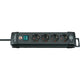 Brennenstuhl premium-line stekkerdoos 4-voudig zwart 1,8m h05vv-f 3g1,5