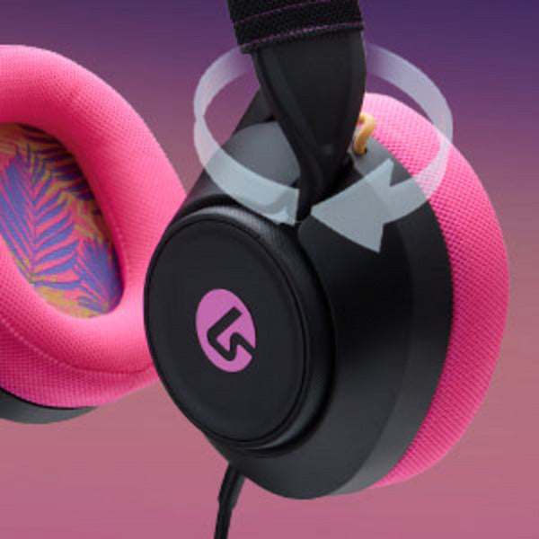 ギャラリービューアに画像をロードする, Powera lucidsound ls10 bedrade gamingheadset - middernachtelijke branding over-ear gaming headset (zwart roze, playstation 5, playstation 4, xbox series x|s, xbox one, pc, mobiel)
