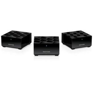 Netgear nighthawk mk73s mesh wifi 6 3-pack mesh router (zwart, 1x router, 2x satellieten )