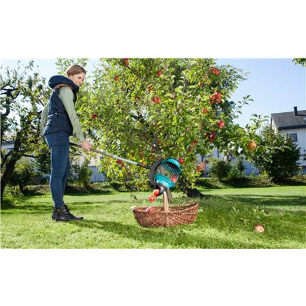 Load image into Gallery viewer, Gardena combisystem fruitverzamelaar fruitplukker (zwart turquoise, 3108-20)
