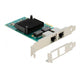 Delock pci express x1 card 2 x rj45 gigabit lan i350 netwerkadapter