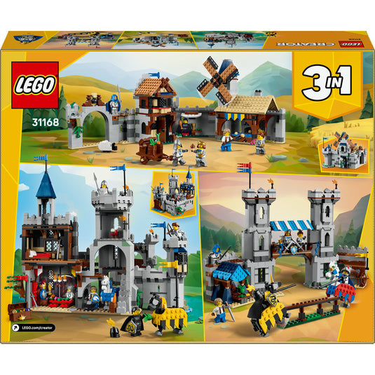 Lego ® creator 3in1 middeleeuws kasteel met ridders te paard - 31168