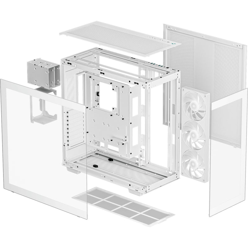 Load image into Gallery viewer, Deepcool ch780 midi tower behuizing (wit | 4x usb-a | 1x usb-c | rgb | window)
