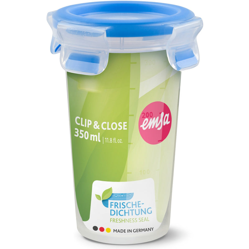Load image into Gallery viewer, Emsa clip close vershoudbakje 0,35 l beker (transparant blauw, rond, ø 9,2cm)
