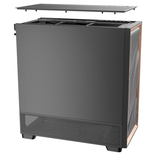 Antec flux se midi tower behuizing (zwart | 2x usb-a | 1x usb-c)