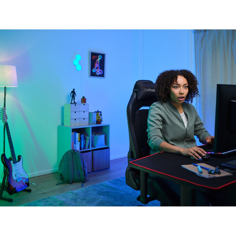 Afbeelding laden in galerijviewer, Trust gxt 714 ruya gamingstoel (zwart)
