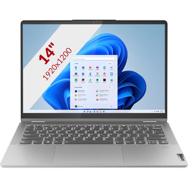 Lenovo ideapad flex 5 14abr8 (82xx00krmh) 14 2-in-1 laptop (grijs | r5 5625u | radeon graphics | 16 gb | 512 gb ssd | touch)