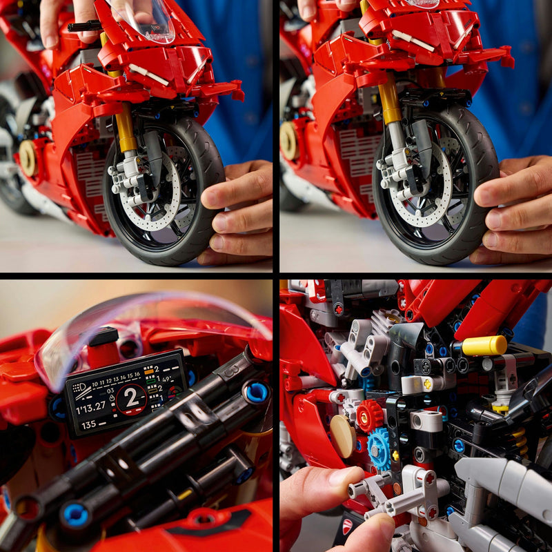 Load image into Gallery viewer, Lego technic 42202 ducati panigale v4 s motor
