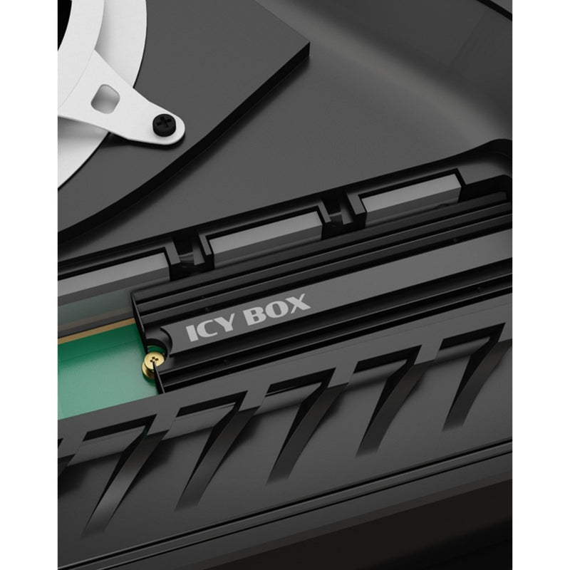 ギャラリービューアに画像をロードする, Icy box ib-m2hs-ps5 heatsink (zwart, m.2 ssd koellichaam voor playstation 5)
