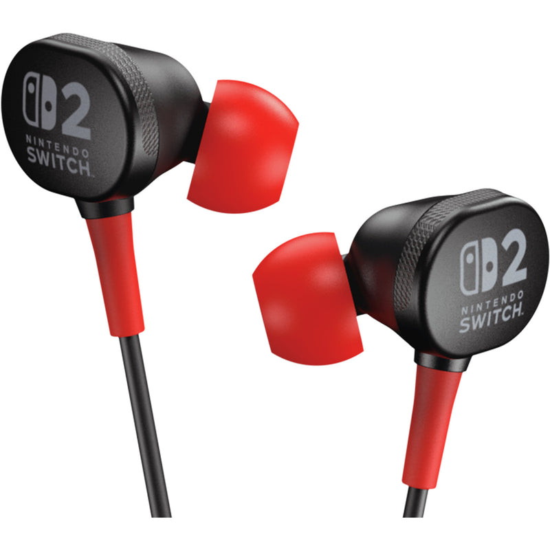 Chargez l'image dans la visionneuse de la galerie, Powera bedrade oordopjes voor nintendo switch 2 in-ear (zwart rood, nintendo switch 2, nintendo switch, nintendo switch - oled model, nintendo switch lite)
