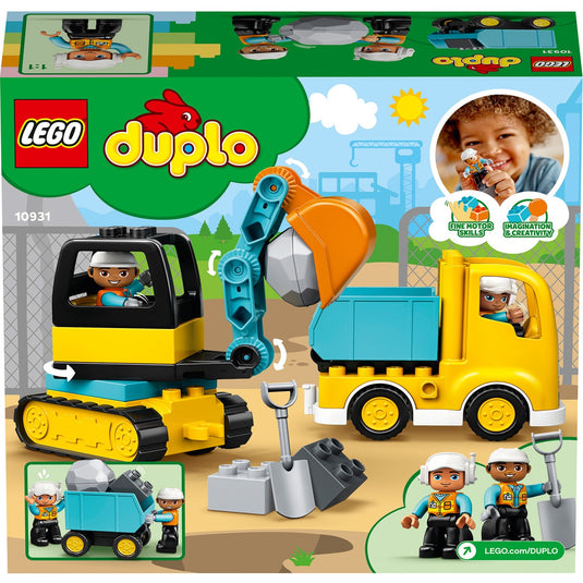 Lego duplo - truck graafmachine met rupsbanden constructiespeelgoed (10931)