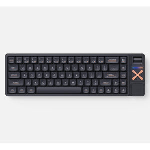Iqunix magi65 pro shadow black rgb mechanisch gaming toetsenbord (zwart, us lay-out (qwerty), iqunix gold red, 65%, rgb leds, hot-swappable, pbt, 2.4ghz | bluetooth 5.1 | usb-c)
